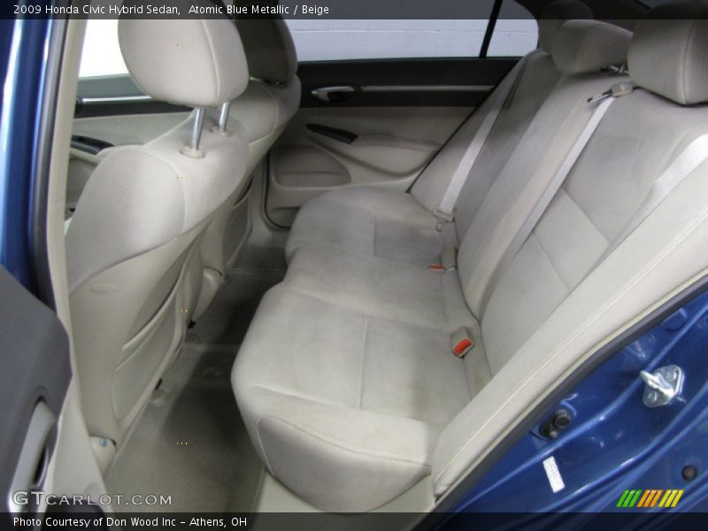 Atomic Blue Metallic / Beige 2009 Honda Civic Hybrid Sedan