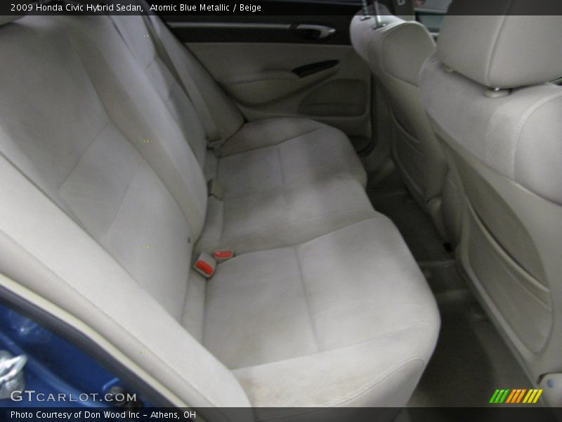 Atomic Blue Metallic / Beige 2009 Honda Civic Hybrid Sedan