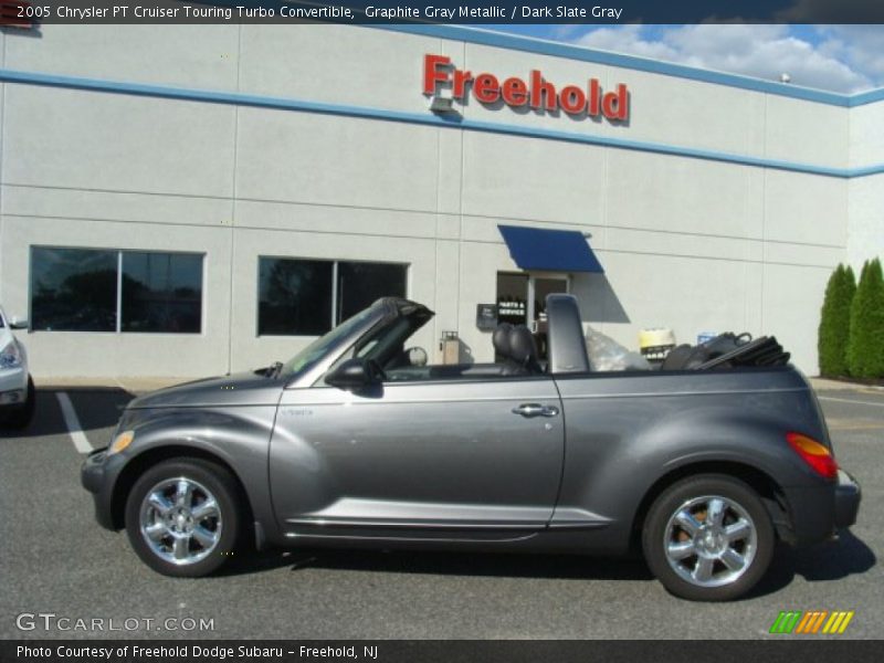 Graphite Gray Metallic / Dark Slate Gray 2005 Chrysler PT Cruiser Touring Turbo Convertible