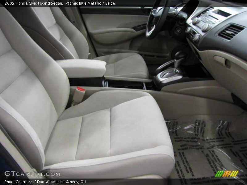 Atomic Blue Metallic / Beige 2009 Honda Civic Hybrid Sedan