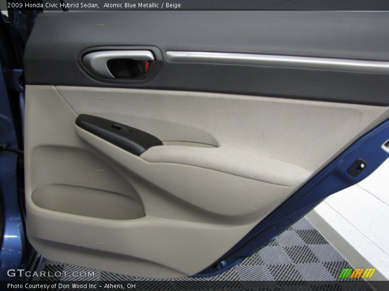 Atomic Blue Metallic / Beige 2009 Honda Civic Hybrid Sedan