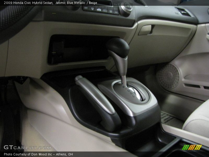 Atomic Blue Metallic / Beige 2009 Honda Civic Hybrid Sedan