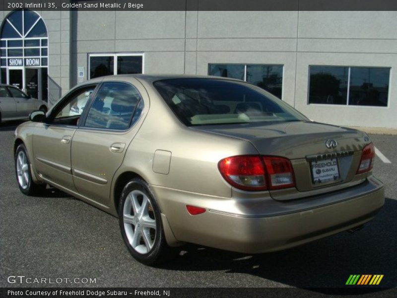 Golden Sand Metallic / Beige 2002 Infiniti I 35