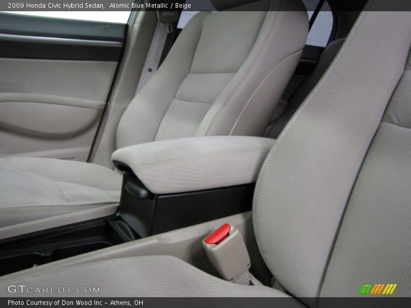 Atomic Blue Metallic / Beige 2009 Honda Civic Hybrid Sedan