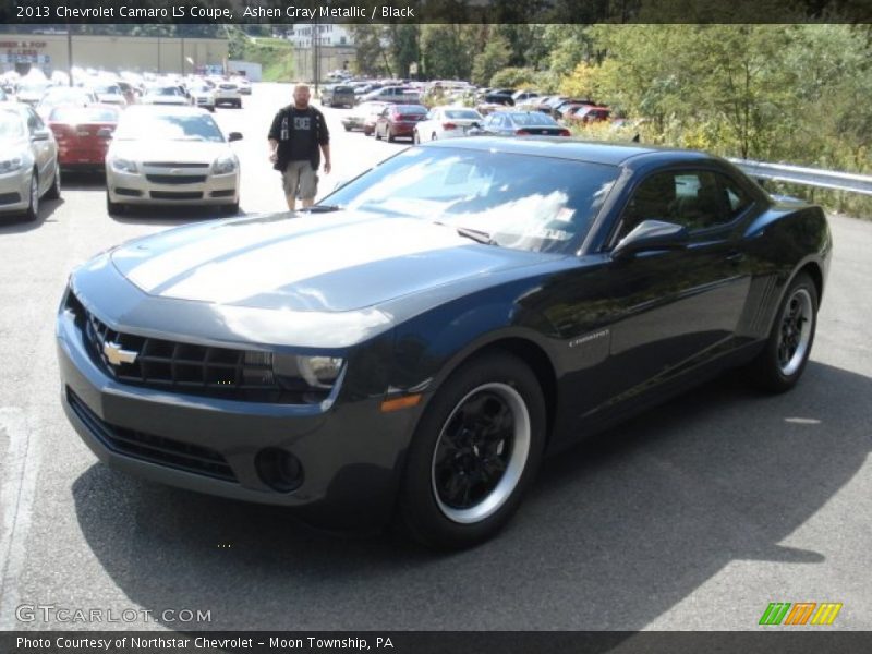 Ashen Gray Metallic / Black 2013 Chevrolet Camaro LS Coupe