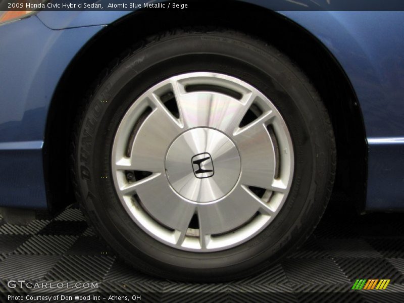Atomic Blue Metallic / Beige 2009 Honda Civic Hybrid Sedan