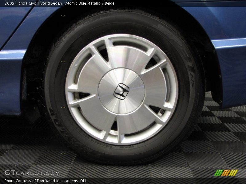 Atomic Blue Metallic / Beige 2009 Honda Civic Hybrid Sedan