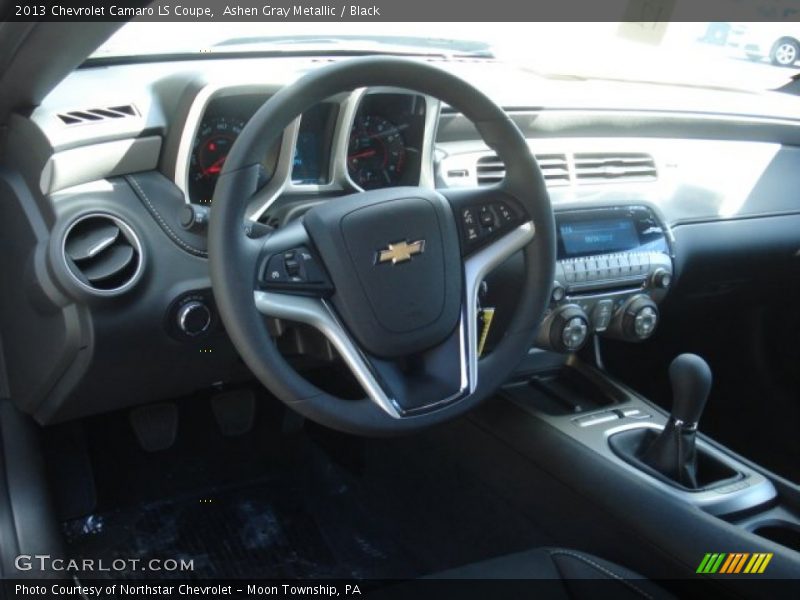 Ashen Gray Metallic / Black 2013 Chevrolet Camaro LS Coupe
