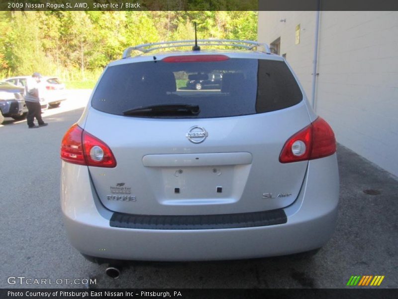 Silver Ice / Black 2009 Nissan Rogue SL AWD