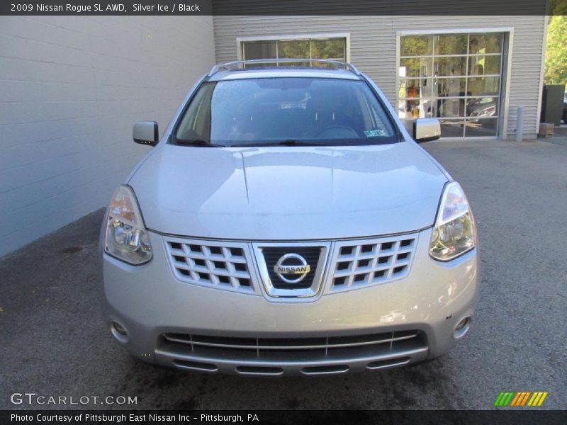 Silver Ice / Black 2009 Nissan Rogue SL AWD