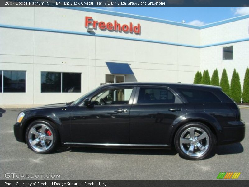 Brilliant Black Crystal Pearl / Dark Slate Gray/Light Graystone 2007 Dodge Magnum R/T