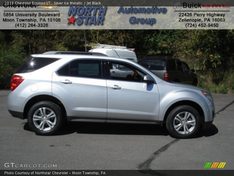 Silver Ice Metallic / Jet Black 2013 Chevrolet Equinox LT