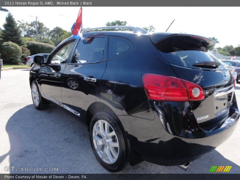 Wicked Black / Black 2011 Nissan Rogue SL AWD