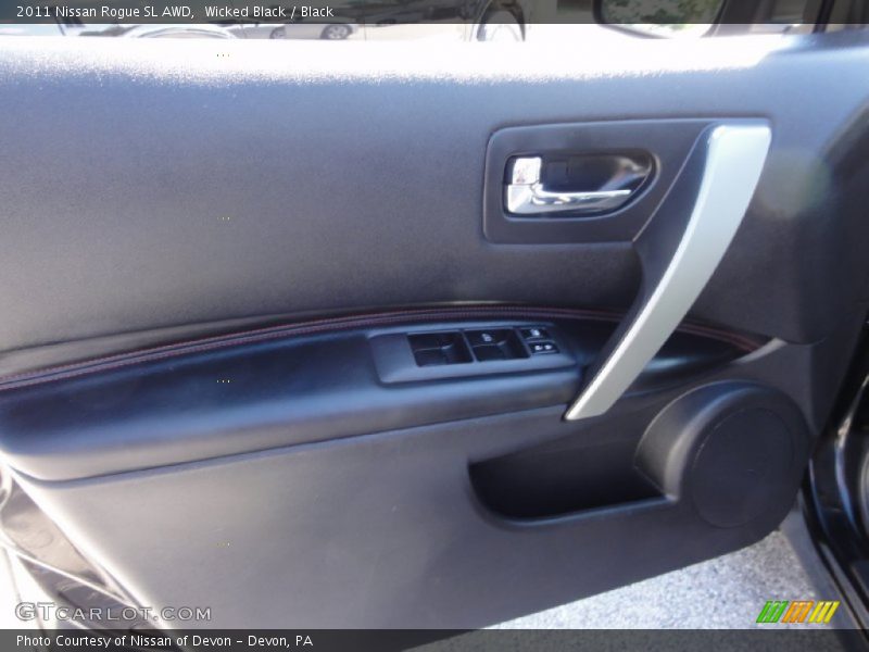 Wicked Black / Black 2011 Nissan Rogue SL AWD