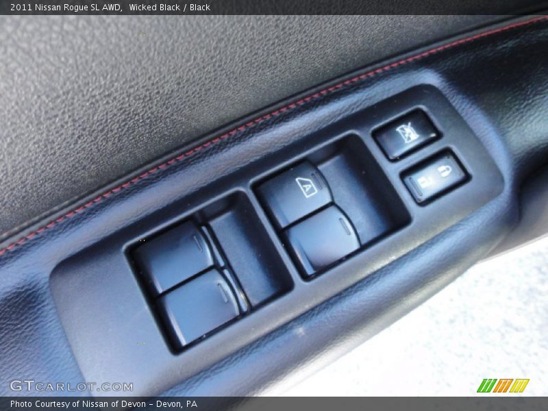 Wicked Black / Black 2011 Nissan Rogue SL AWD