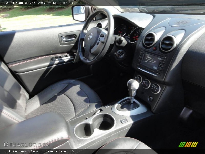 Wicked Black / Black 2011 Nissan Rogue SL AWD