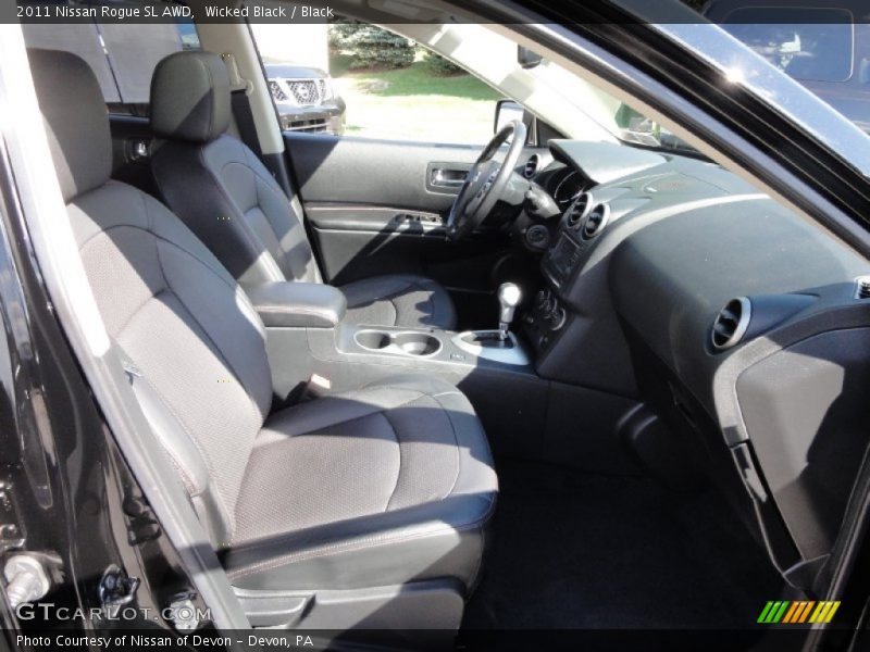Wicked Black / Black 2011 Nissan Rogue SL AWD