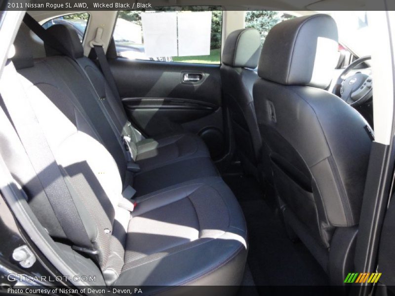 Wicked Black / Black 2011 Nissan Rogue SL AWD