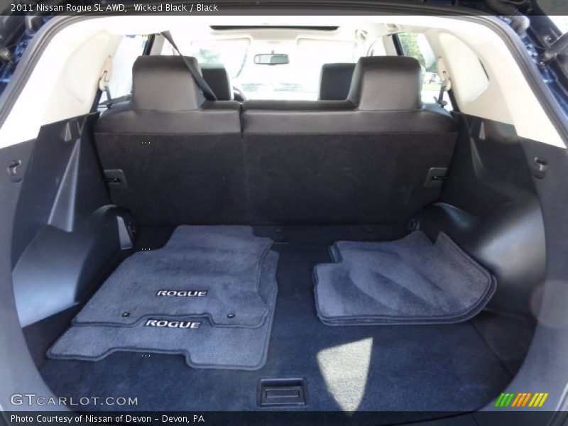 Wicked Black / Black 2011 Nissan Rogue SL AWD