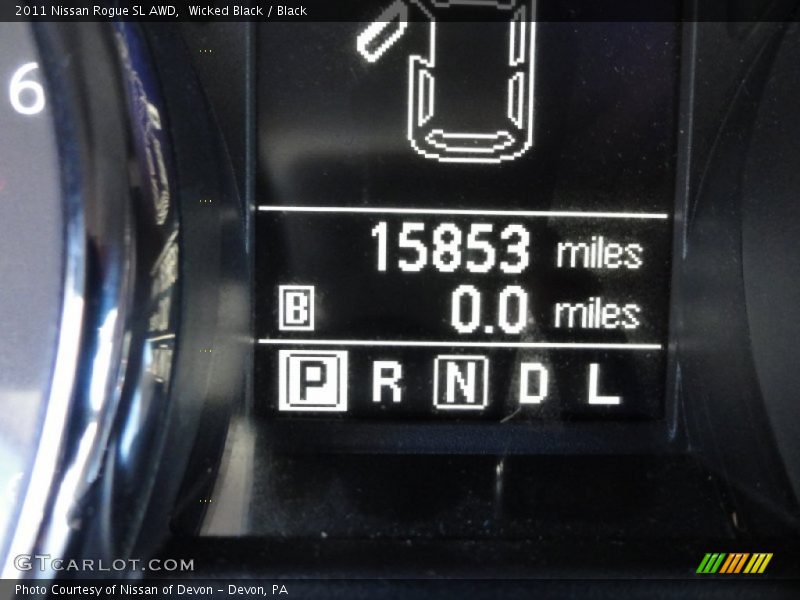 Wicked Black / Black 2011 Nissan Rogue SL AWD