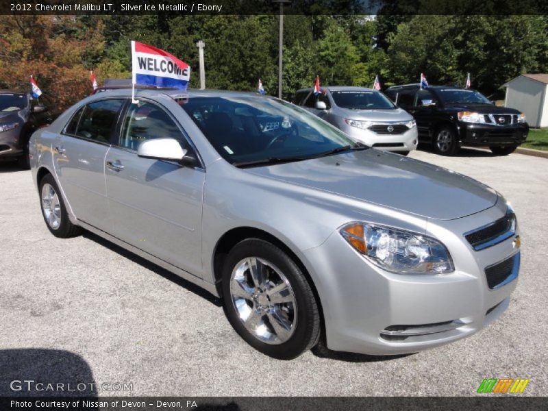 Silver Ice Metallic / Ebony 2012 Chevrolet Malibu LT