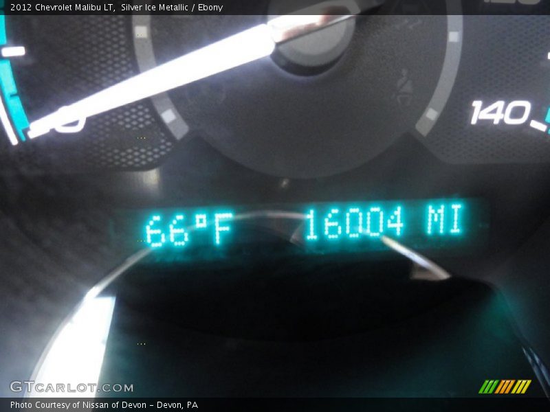 Silver Ice Metallic / Ebony 2012 Chevrolet Malibu LT
