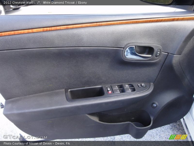 White Diamond Tricoat / Ebony 2012 Chevrolet Malibu LT