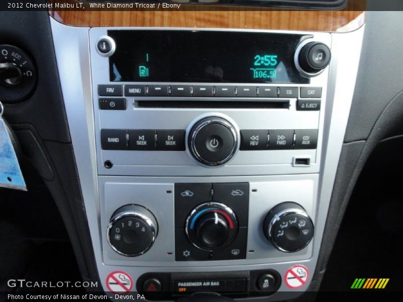 White Diamond Tricoat / Ebony 2012 Chevrolet Malibu LT