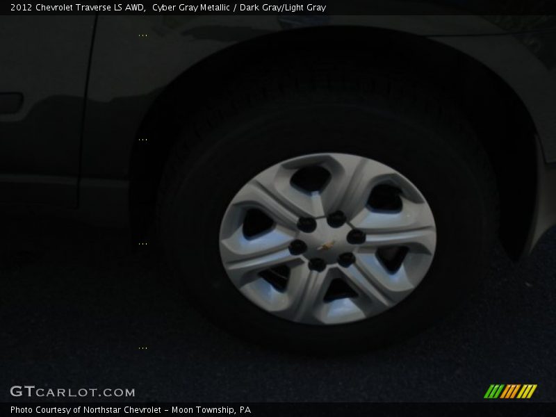 Cyber Gray Metallic / Dark Gray/Light Gray 2012 Chevrolet Traverse LS AWD