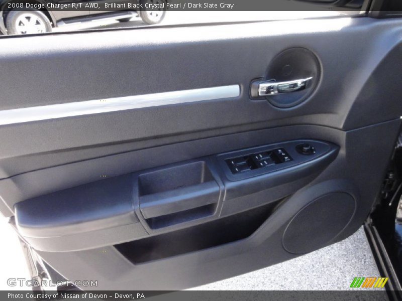 Brilliant Black Crystal Pearl / Dark Slate Gray 2008 Dodge Charger R/T AWD