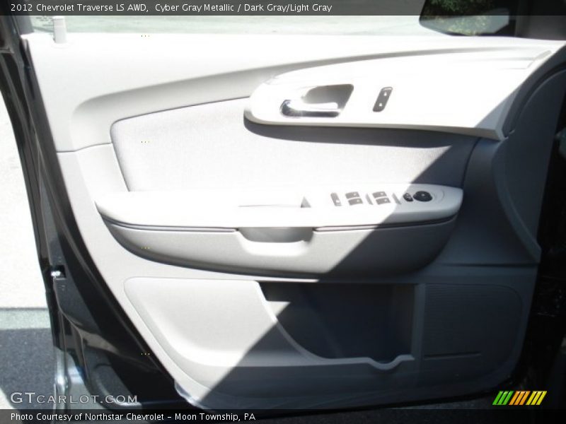 Cyber Gray Metallic / Dark Gray/Light Gray 2012 Chevrolet Traverse LS AWD