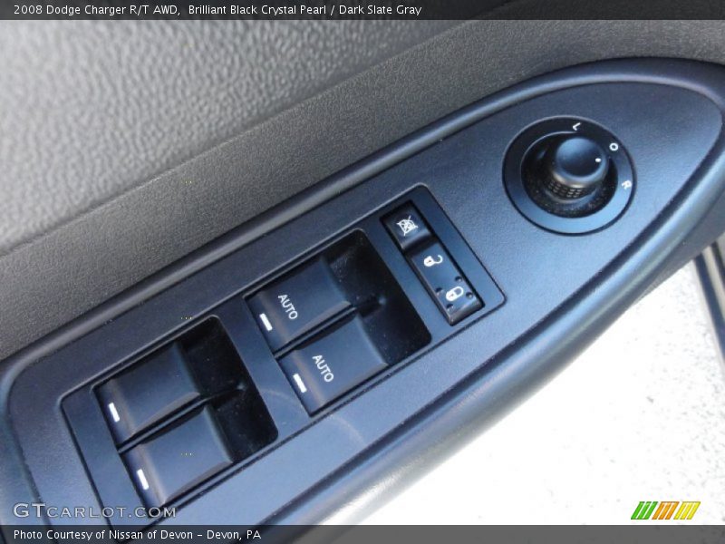 Brilliant Black Crystal Pearl / Dark Slate Gray 2008 Dodge Charger R/T AWD