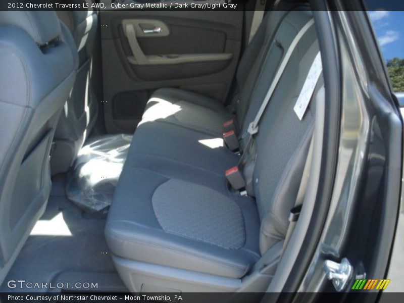 Cyber Gray Metallic / Dark Gray/Light Gray 2012 Chevrolet Traverse LS AWD