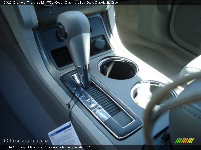 Cyber Gray Metallic / Dark Gray/Light Gray 2012 Chevrolet Traverse LS AWD