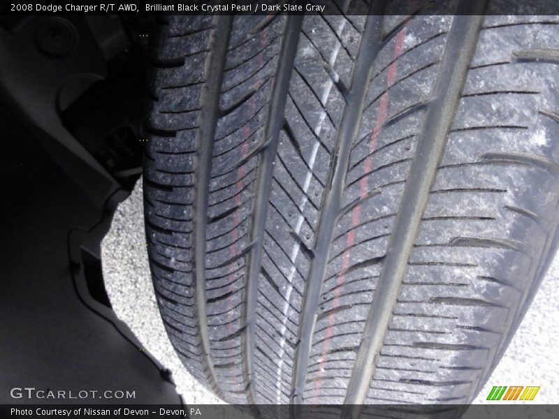 Brilliant Black Crystal Pearl / Dark Slate Gray 2008 Dodge Charger R/T AWD