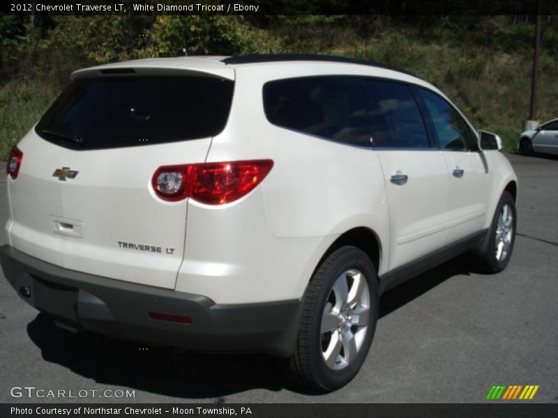 White Diamond Tricoat / Ebony 2012 Chevrolet Traverse LT