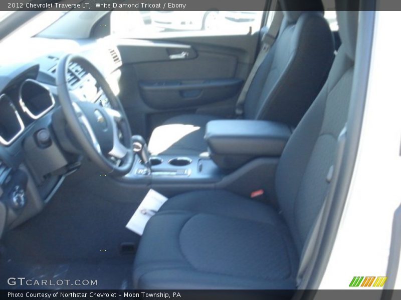 White Diamond Tricoat / Ebony 2012 Chevrolet Traverse LT
