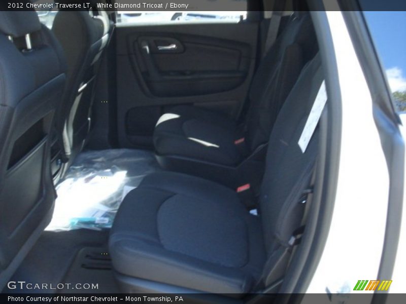 White Diamond Tricoat / Ebony 2012 Chevrolet Traverse LT