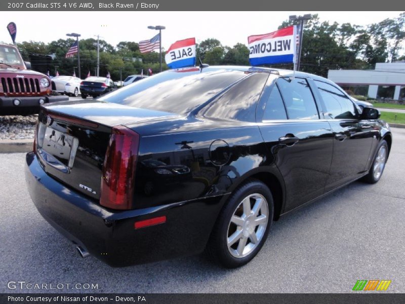 Black Raven / Ebony 2007 Cadillac STS 4 V6 AWD