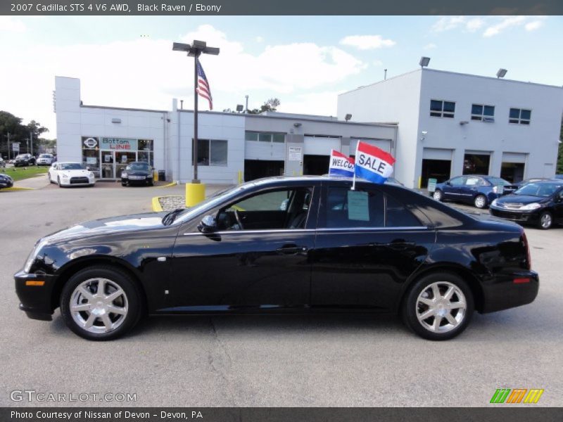Black Raven / Ebony 2007 Cadillac STS 4 V6 AWD