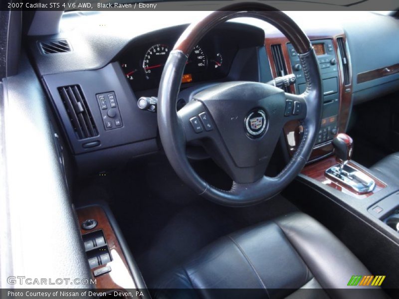 Black Raven / Ebony 2007 Cadillac STS 4 V6 AWD