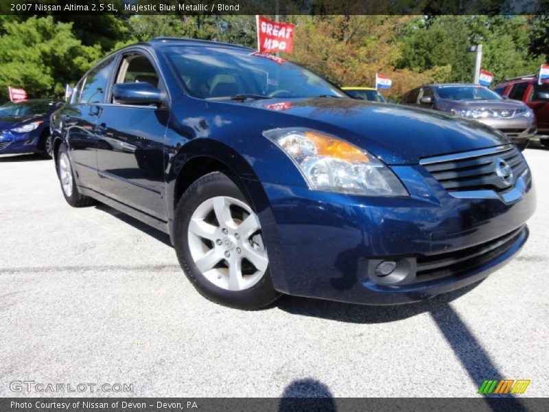 Majestic Blue Metallic / Blond 2007 Nissan Altima 2.5 SL