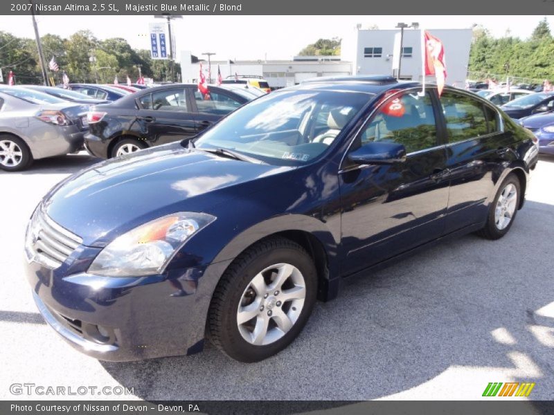 Majestic Blue Metallic / Blond 2007 Nissan Altima 2.5 SL