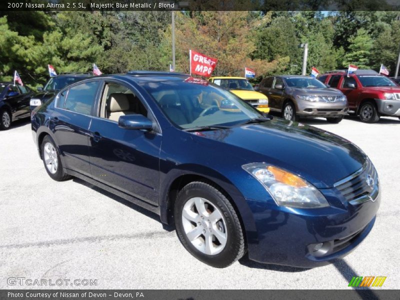 Majestic Blue Metallic / Blond 2007 Nissan Altima 2.5 SL
