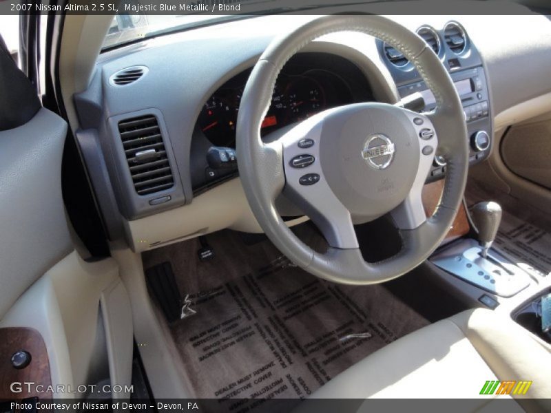 Majestic Blue Metallic / Blond 2007 Nissan Altima 2.5 SL