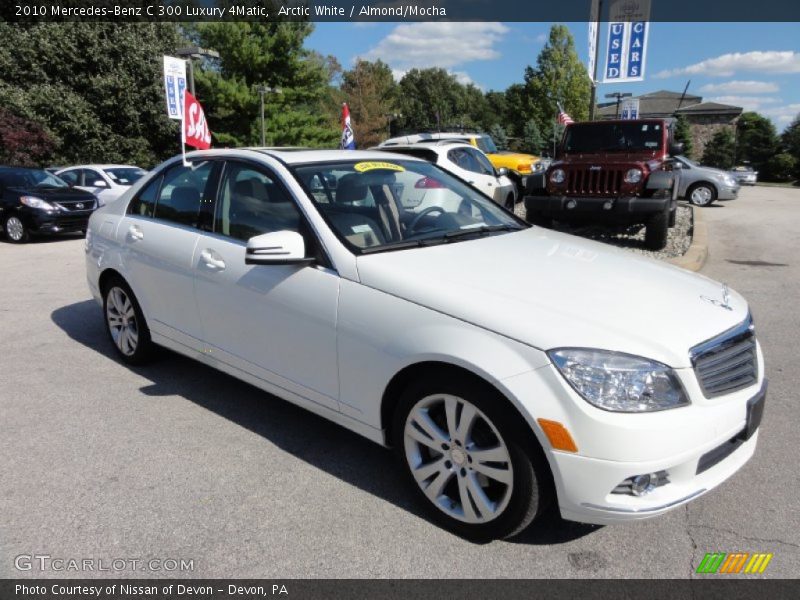 Arctic White / Almond/Mocha 2010 Mercedes-Benz C 300 Luxury 4Matic