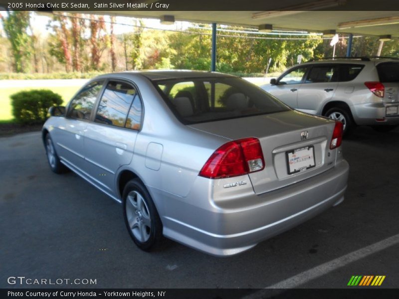 Satin Silver Metallic / Gray 2005 Honda Civic EX Sedan