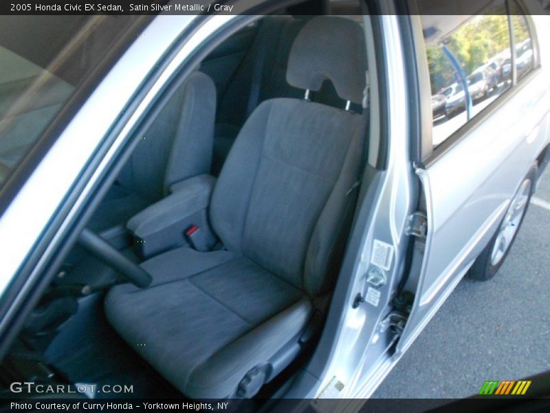 Satin Silver Metallic / Gray 2005 Honda Civic EX Sedan