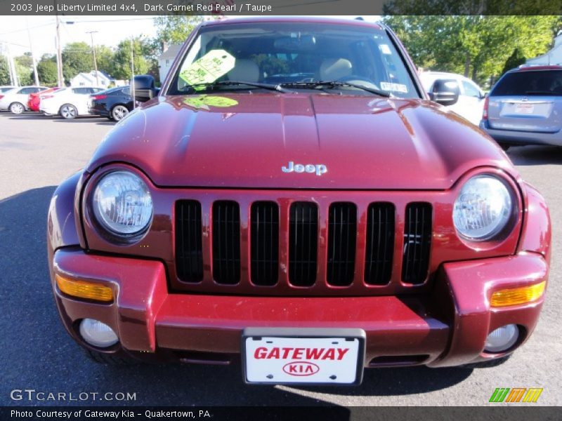 Dark Garnet Red Pearl / Taupe 2003 Jeep Liberty Limited 4x4