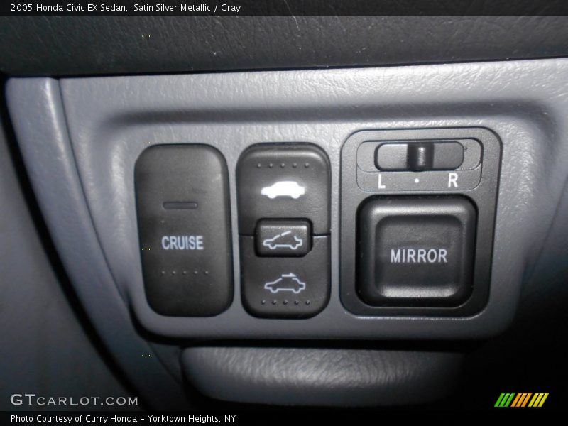 Satin Silver Metallic / Gray 2005 Honda Civic EX Sedan